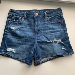 american eagle curvy midi short